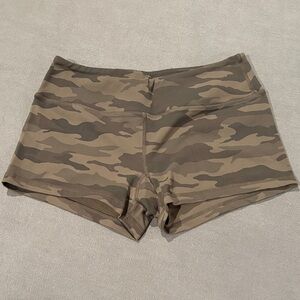 Savage Barbell Camo Booty Shorts